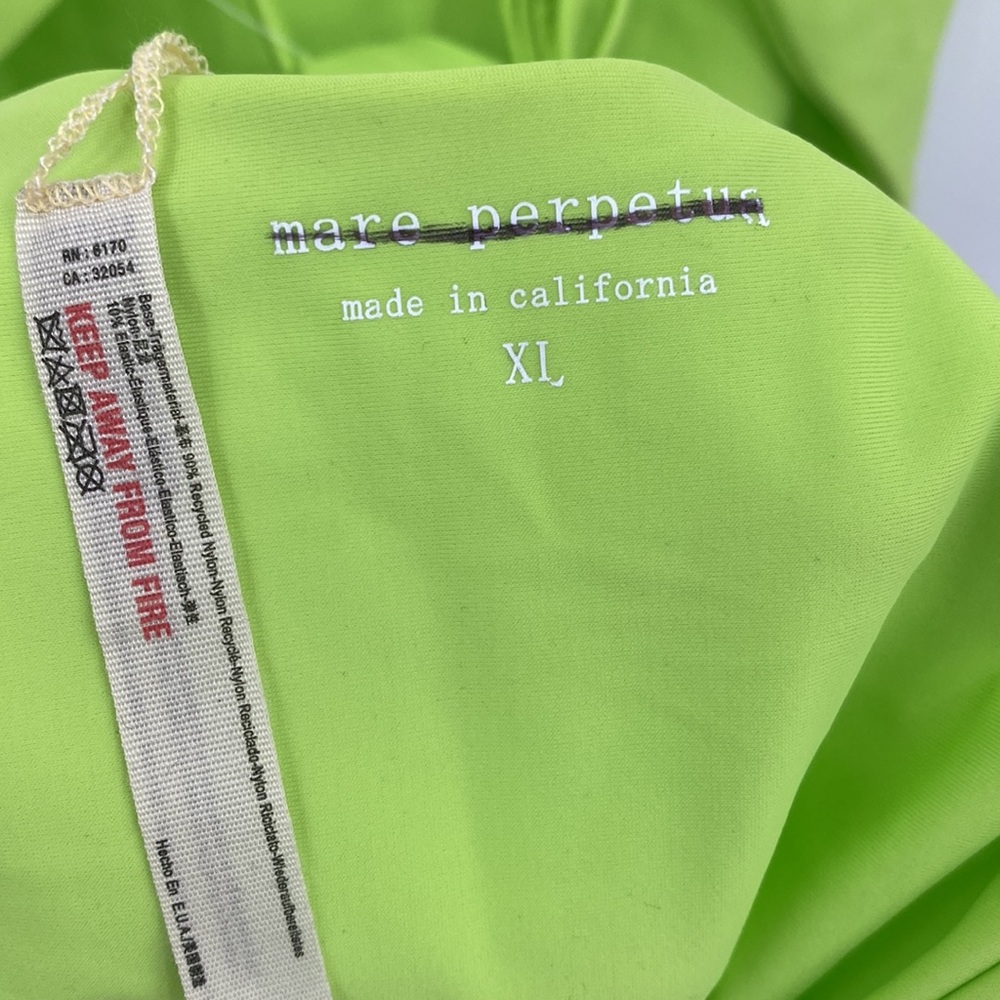 Free People Mare Perpetua The Essential One-Piece Swimsuit Neon Green Size XL - Picture 6 of 8